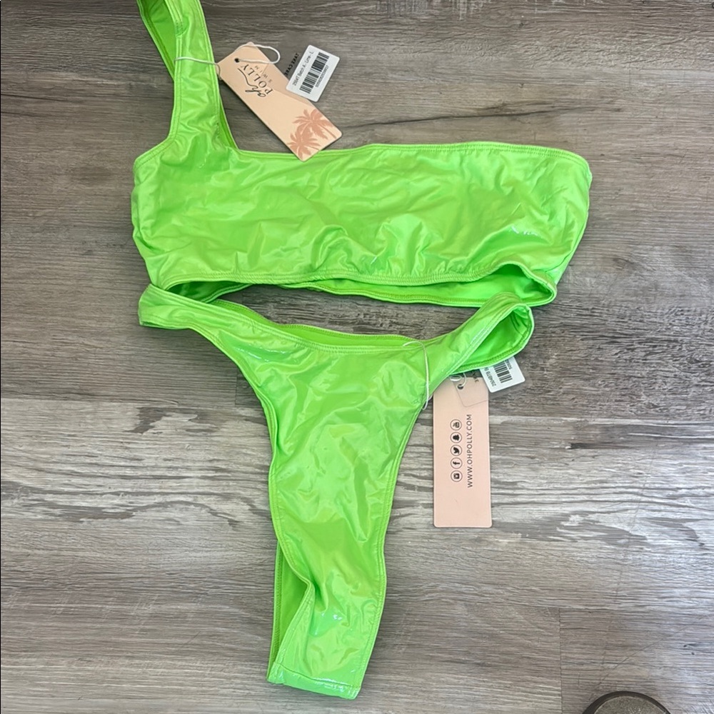 Oh Polly Neon Green Bikini